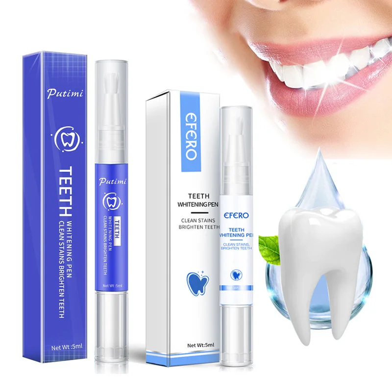 

Teeth Whitening Pen Cleaning Serum Plaque Stains Remover Teeth Bleachment Dental Whitener Oral Hygiene Care Teeth Whitener 5Ml