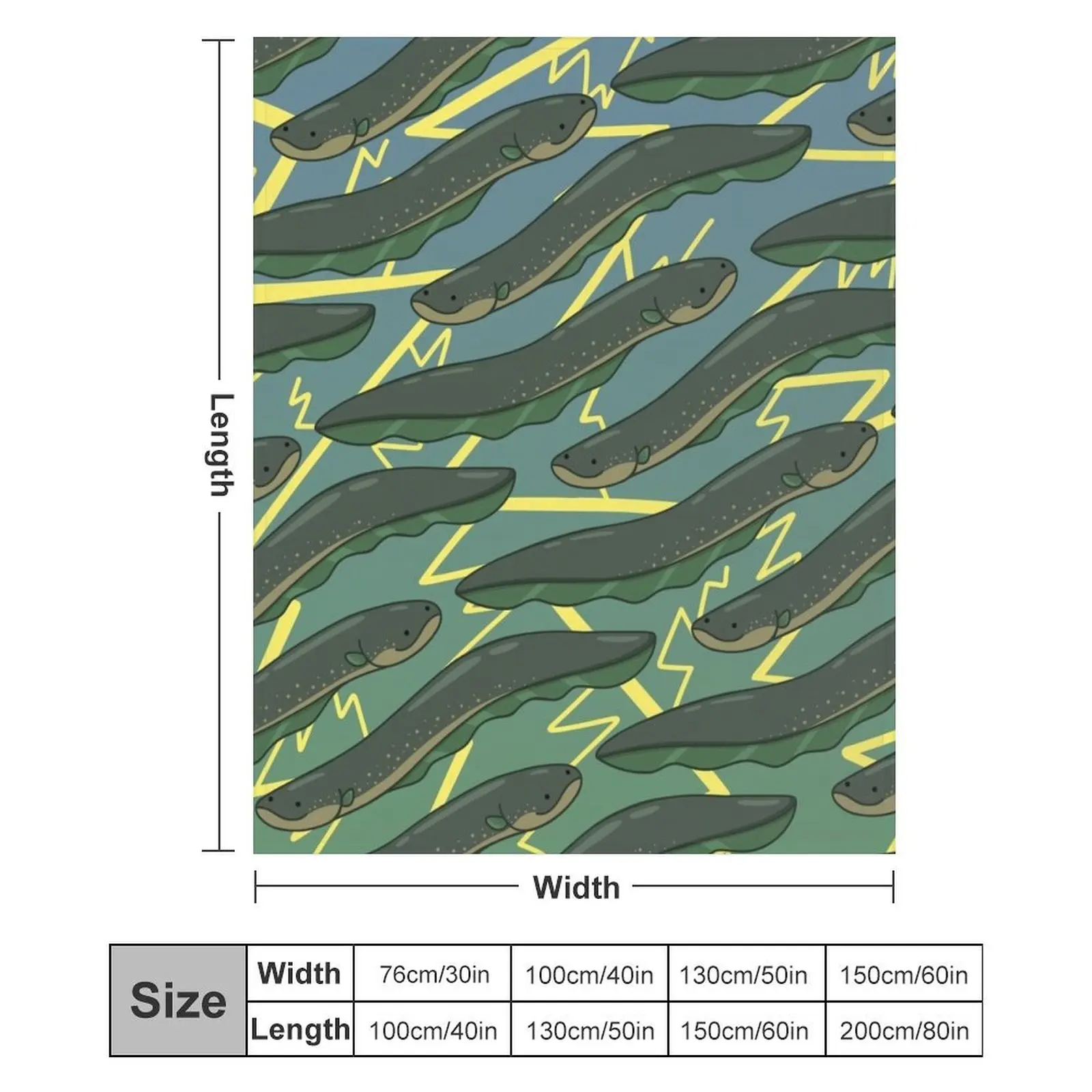 Одеяло с электрическим угрем забавный подарок мягкие клетчатые очень большие