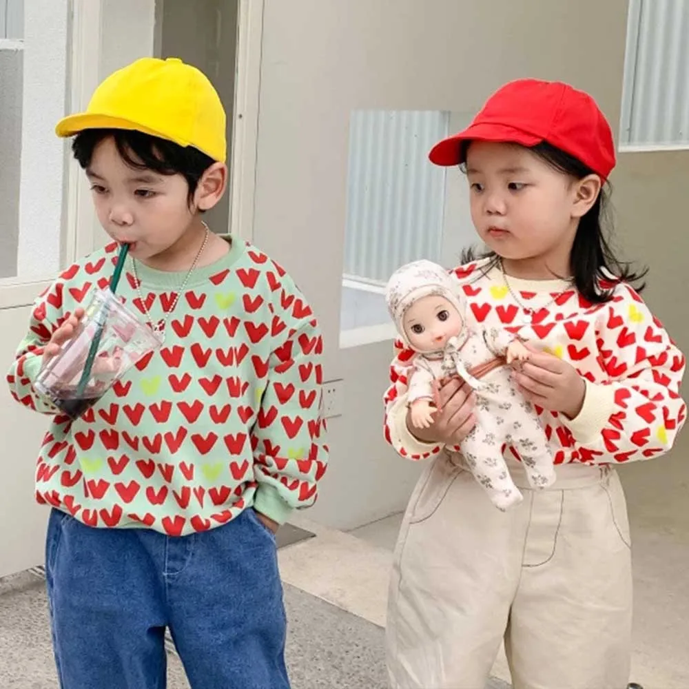 

Baby Girls Sweatshirt 2022 Autumn Winter Boys Hoodies Kids Warm Long Sleeve Tops 1 To 8 Yrs Children's Korean Style Clothing