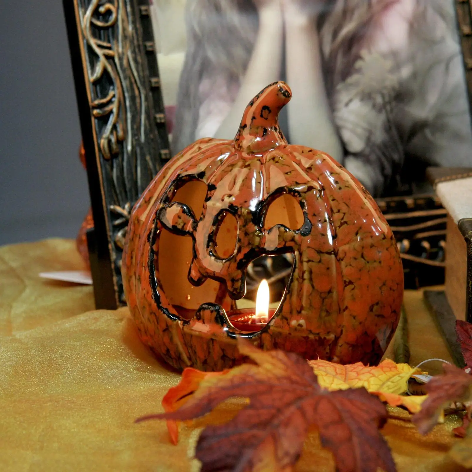 Hollowed Out Candle Lantern Table Candlestick Holder For Party Harvest Wedding Tea Light Holder
