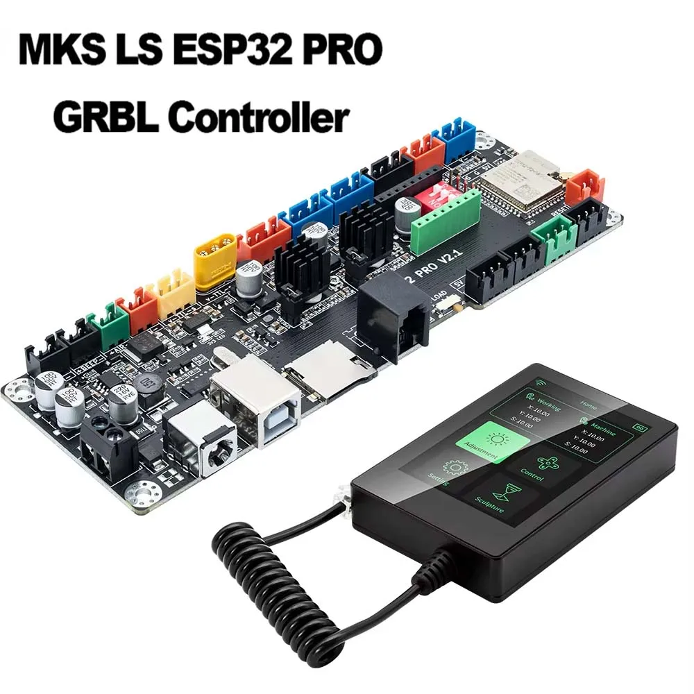 Высокопроизводительная материнская плата MKS LS ESP32 PRO V2.2 для гравировального станка с бесшумным драйвером TMC2209 и Wi-Fi. (art.: 3920dad4dbead) - 3920dad4dbead