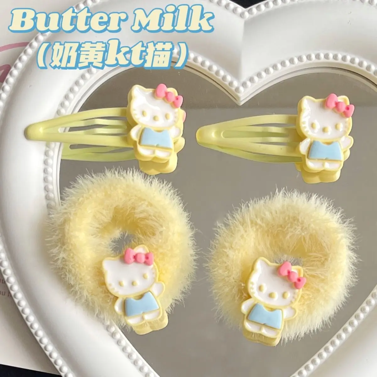

Kawaii милый Sanrio карта для волос Hello Kitty мультфильм новинка креативная облачная карта для волос Орел рот зажим для края головной убор резинка для волос