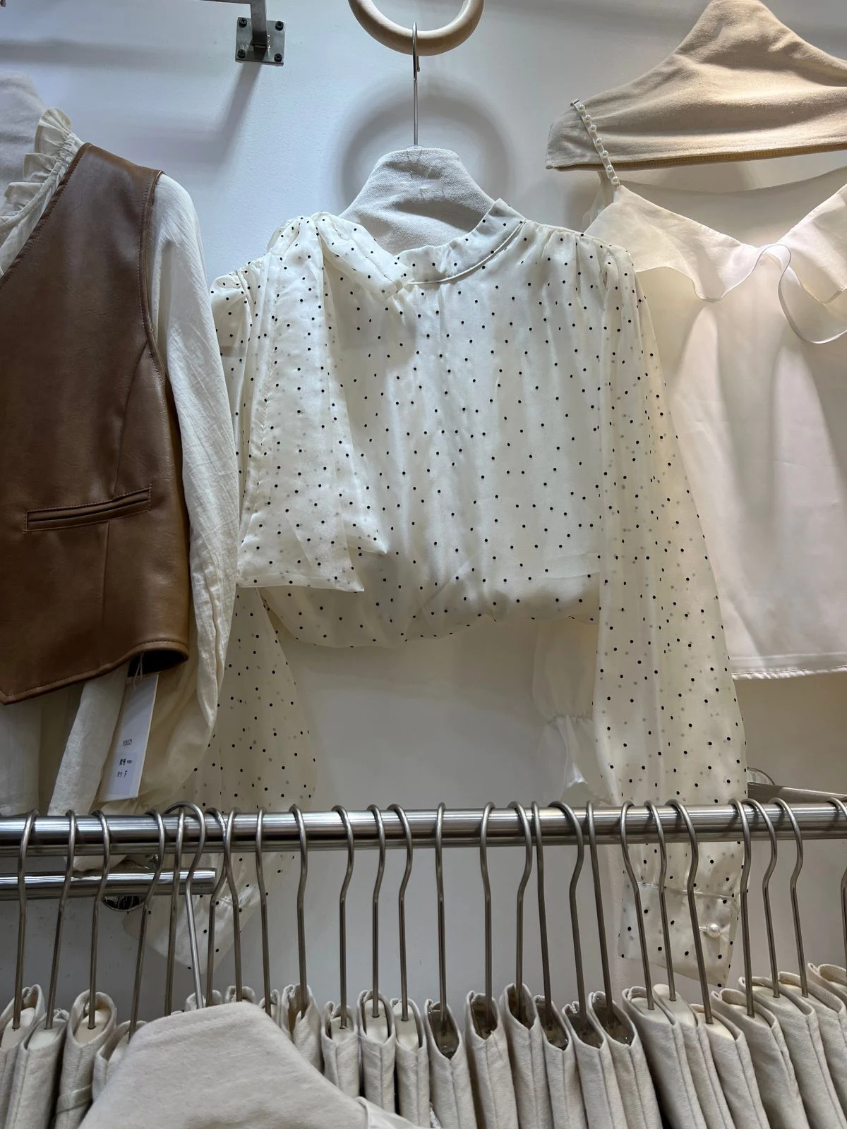 Тринадцать рядов новинка женский милый топ в горошек во французском стиле со