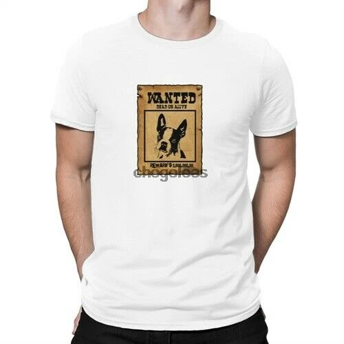 Футболка с надписью требуются мертвецы или живые Boston Terrier 1000000 |