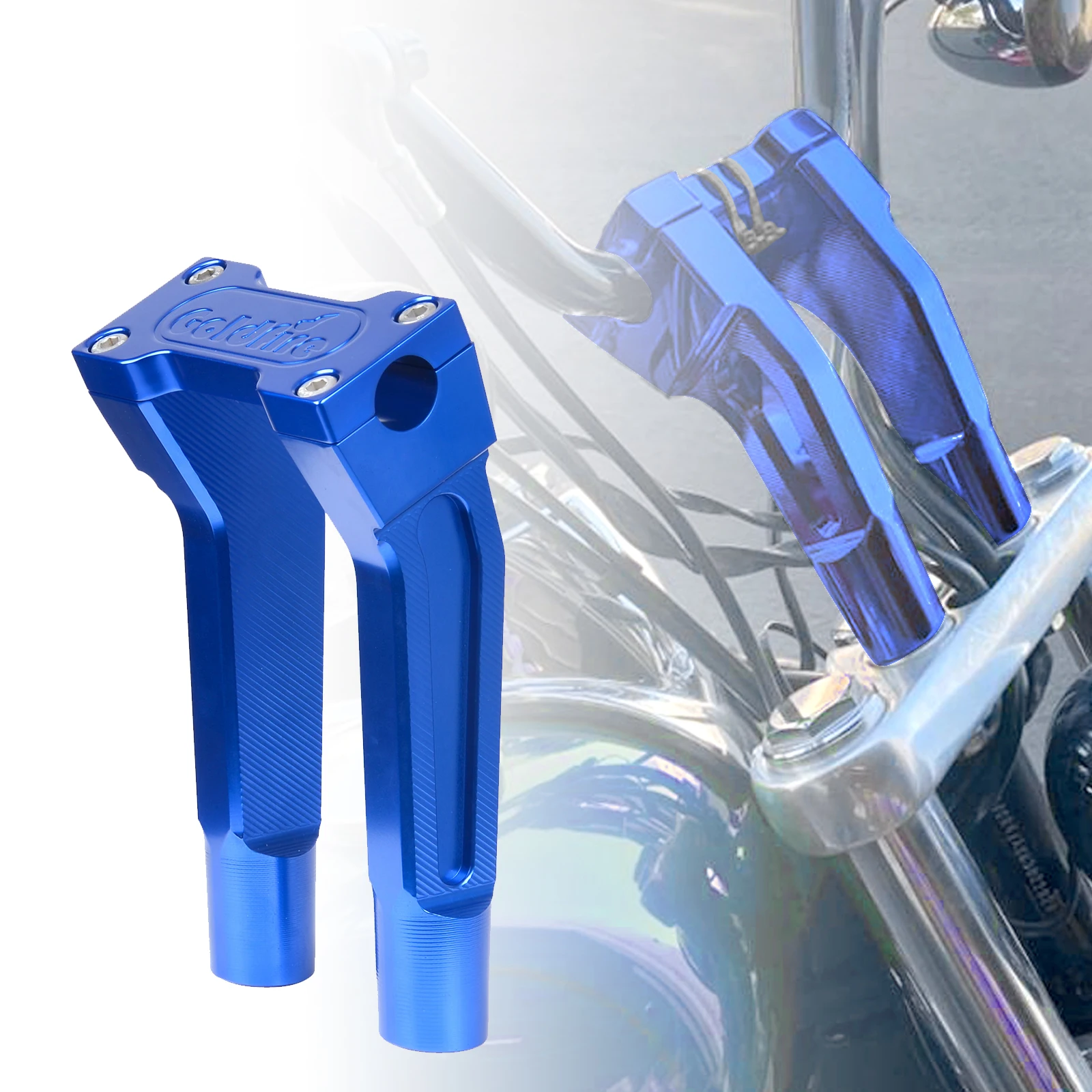 

6"8"10" Motorcycle Bar Clamps Raised Handlebar Handle Bar Risers Moto Parts For Most Dyna / Street Bob / Softail / Sportster