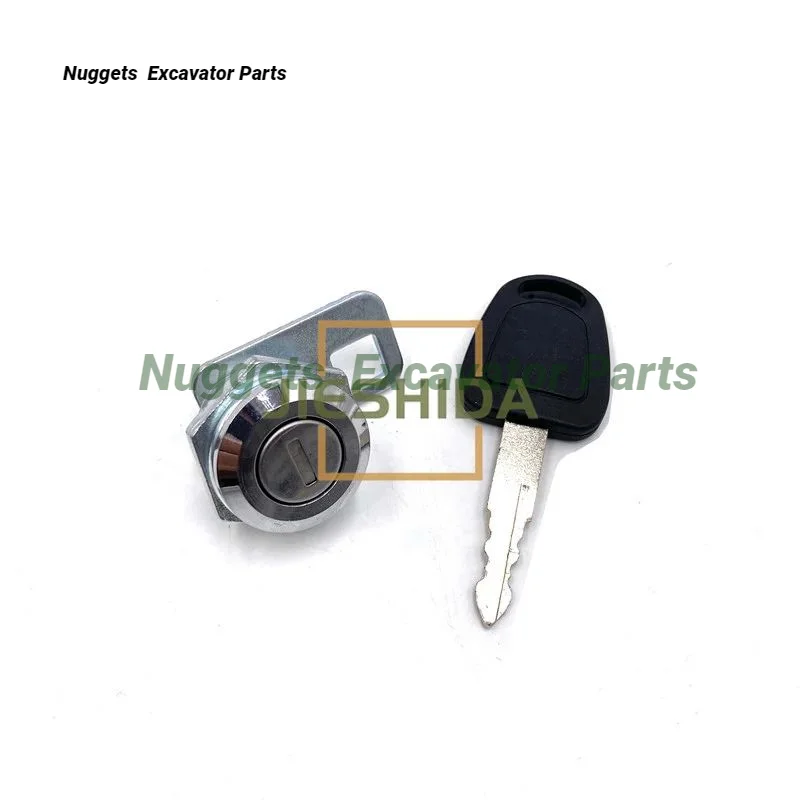 Для Doosan Daewoo DH60-7 DH80-7 цилиндр дверного замка кабины внутренняя и внешняя ручки