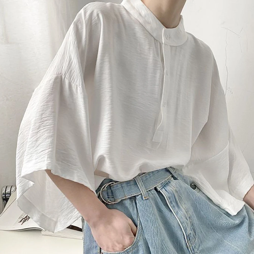

Summer Oversize Tee Shirt Men's LGBT Fashion Casual Streetwear Korean Loose Short Sleeve T Shirts Pullover Camiseta Para Hombre