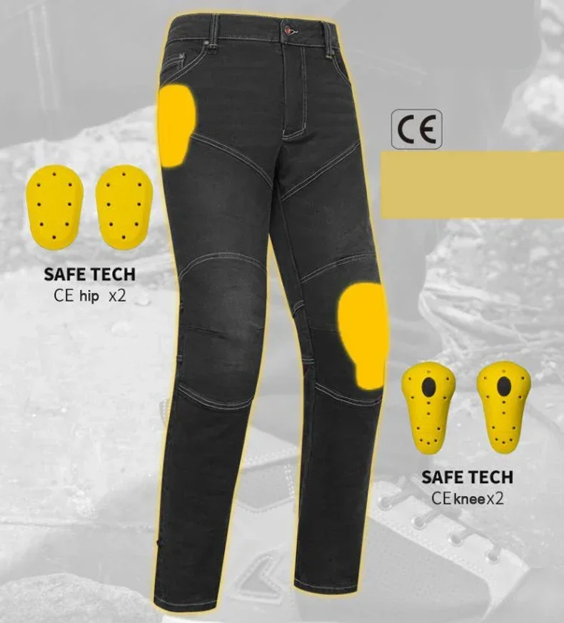 Брюки SCOYCO мужские мотоциклетные в ретро стиле дышащие джинсы для мотоциклистов