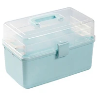portable first aid kit multi functional medicine cabinet family emergency kit box storage organizer blue large