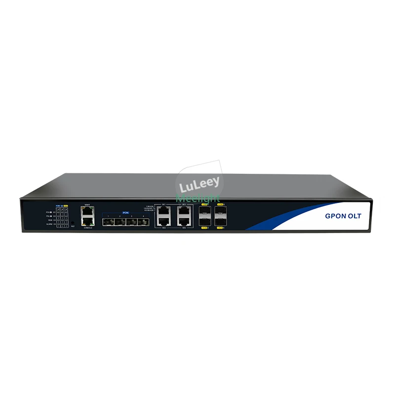 LRG304 4 порта 10G GPON OLT волоконно-оптический L3 переключатель FTTH CATV GBIC 7dB EPON