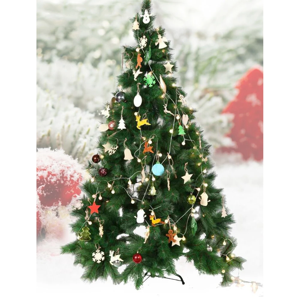 Деревянные Подвески в виде рождественской елки