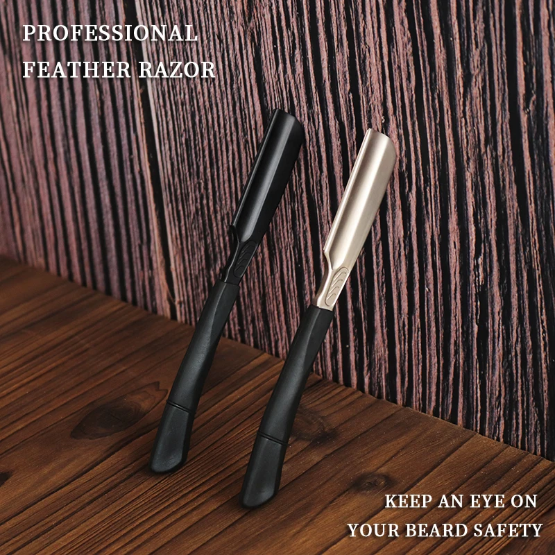 Rubber Handle Manual Barber Shaver