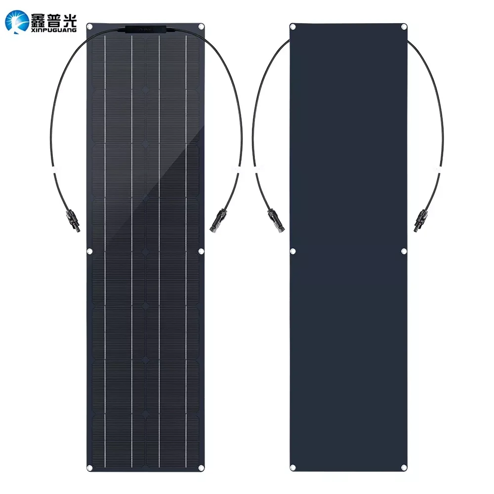 

NEW 100 Watt Flexible Solar Panel 12V 100W 50W Monocrystalline Panel Solar System Lightweight Placa Solar For Camping Boat RV Ho