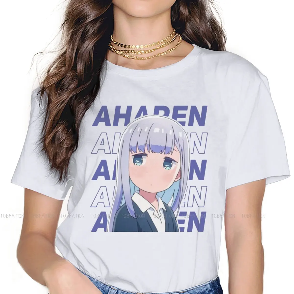 

Aharen San Graphic TShirt Aharen San Wa Hakarenai Raido Matsuboshi Creative Streetwear Leisure T Shirt Girl Special 5XL