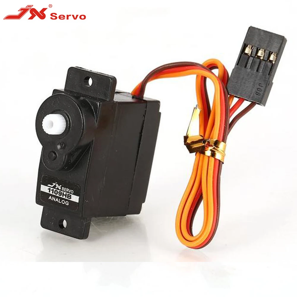 JX PS-1109HB пластиковая Шестерня 4,8 V-6V 9g 2KG большой крутящий момент микро Аналоговый сервопривод для 1/18 RC автомобиля вертолета лодки запасные части Аксессуары