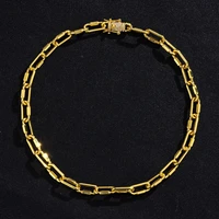 trendy shiny zircon necklace for women men hip hop paperclip craft choker necklaces hip hop jewelry bracelet accessories