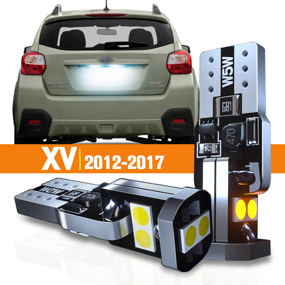 

2x LED License Plate Light For Subaru XV 2012 2013 2014 2015 2016 2017 Accessories Canbus Lamp