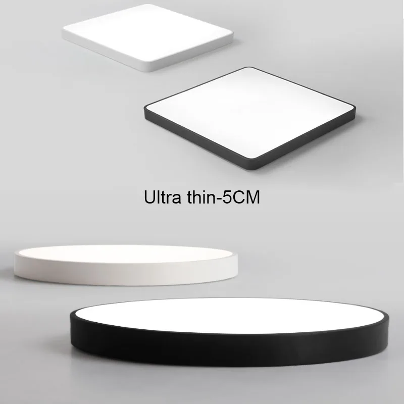 $15.14 Hot Sale Ultra-Thin 5cm LED Ceiling Lights Circular Lamps Remote Control Fixture for Balcony/ The Living Room/ Kitchen