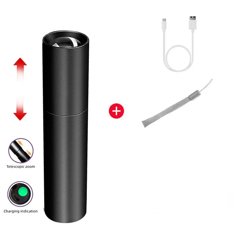 

MOONBIFFY Телескопический USB фонарик