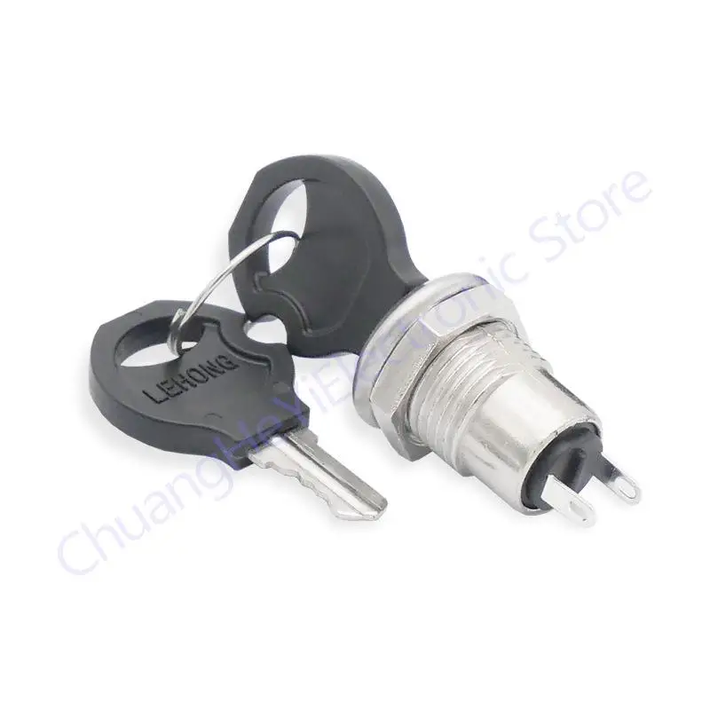 

20Pcs 12mm Mini Key Switch ON/OFF Lock Switch KS-02 KS02 Electronic Switch 3A 250V