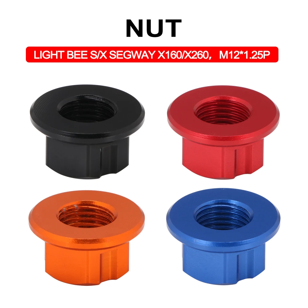 

Motorcycle New Universal CNC Rear Axle Nut M12 1.25mm For Sur-Ron Surron Sur ron Light Bee S X Segway X160 X260