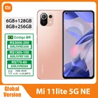 Смартфон Xiaomi 11 Lite, 128 Гб256 ГБ, Snapdragon 778G, 6,55 дюйма, AMOLED, 8 ядер, 90 Гц, 64 мп, 33 Вт, быстрая зарядка