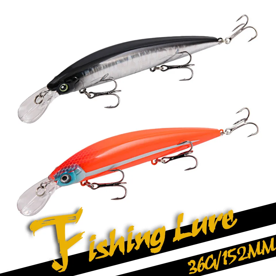 

Тонущие Искусственные воблеры GOBYGO 15,2 см/36 г, искусственные приманки для ловли окуня и форели, рыболовные приманки в морской воде, рыболовная...