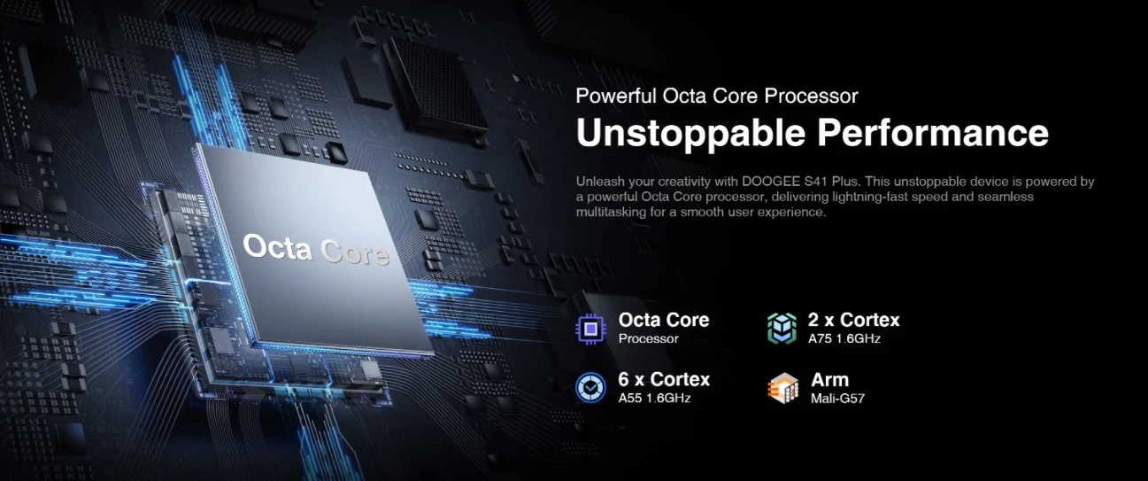 Смартфон DOOGEE S41 PLUS ЦП T606 120 Гц 5 дюйма 4G 4 + 128 ГБ