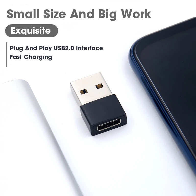 

Type-C To USB Adapter Aluminum Alloy Converters Type C USB C Male To USB Female Converter For Phone PC Xiaomi Huawei
