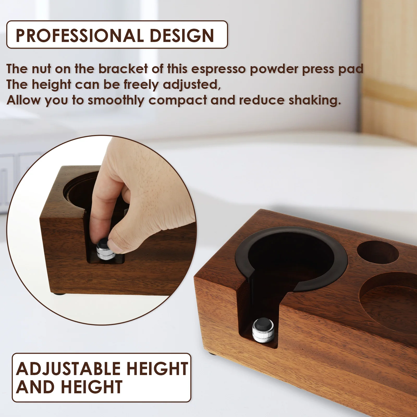 Деревянная Станция Для Тампера Кофе Стойка Эспрессо