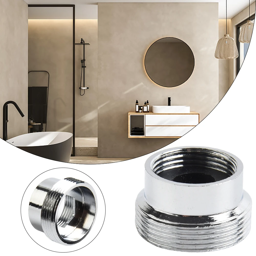 

Faucet Metal Adaptor Inside Thread Water Saving Kitchen Tap Bathroom Wash Basin Faucet Aerator Connector Splash Proof Silver