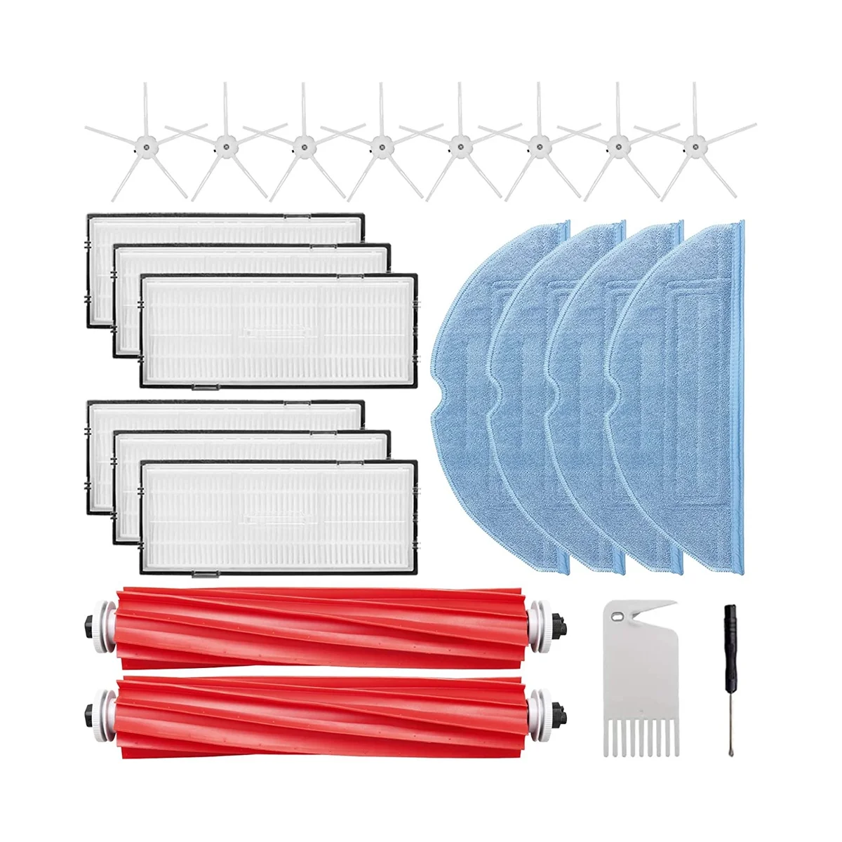 

For S7 S7+ S7 MaxV S7 MaxV Plus Robotic Vacuum Cleaner Main Side Brush Hepa Filters Mop Cloth