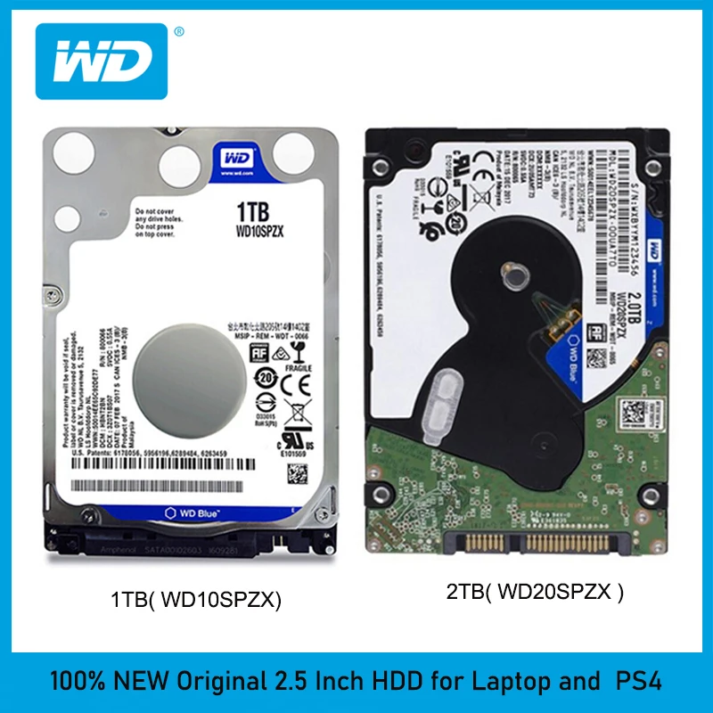 

Western Digital WD 1TB 2TB 2.5" 7mm Internal Hard Disk Drive for Laptop Notebook Playstation 4 PS4 Slim HDD SATA III 6.0Gb/s