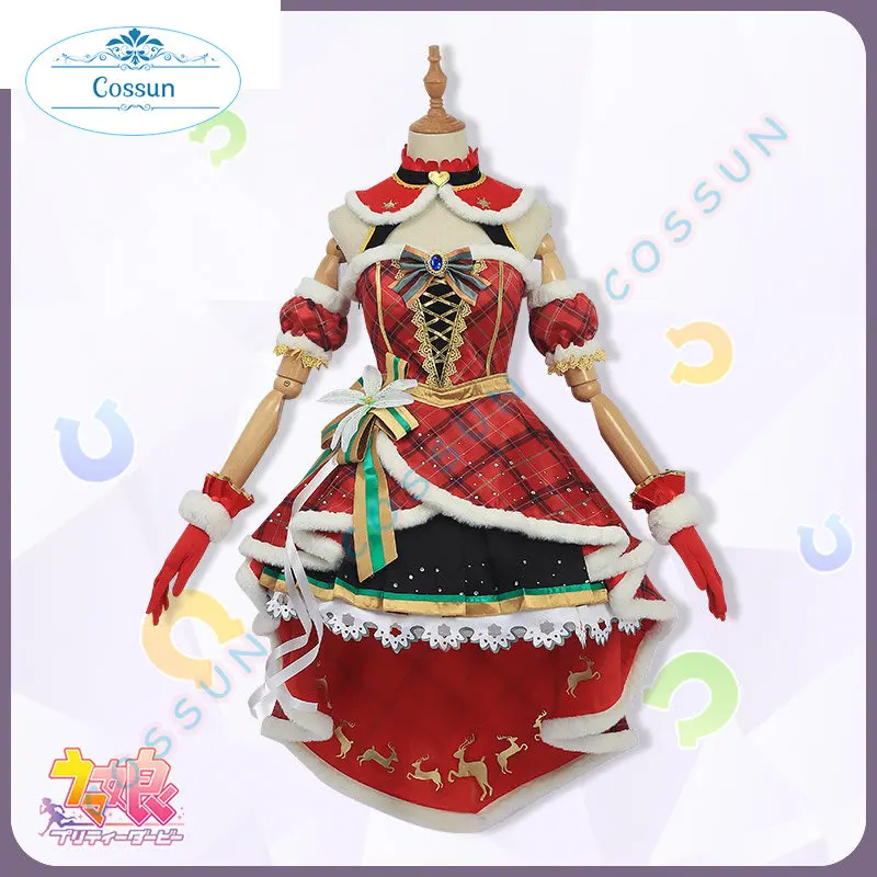 

Рождественский костюм для косплея «Дайва-алый» с виртуальной розой, женское платье, одежда для ролевых игр, большие размеры, Новинка