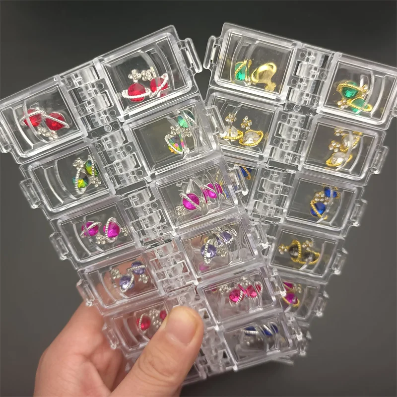 

Mix Color 3D Crystals Happy Planet Nail Art Rhinestones luxury Heart/Cherry Jewelry Nail Art Charms For DIY Manicure Accessories