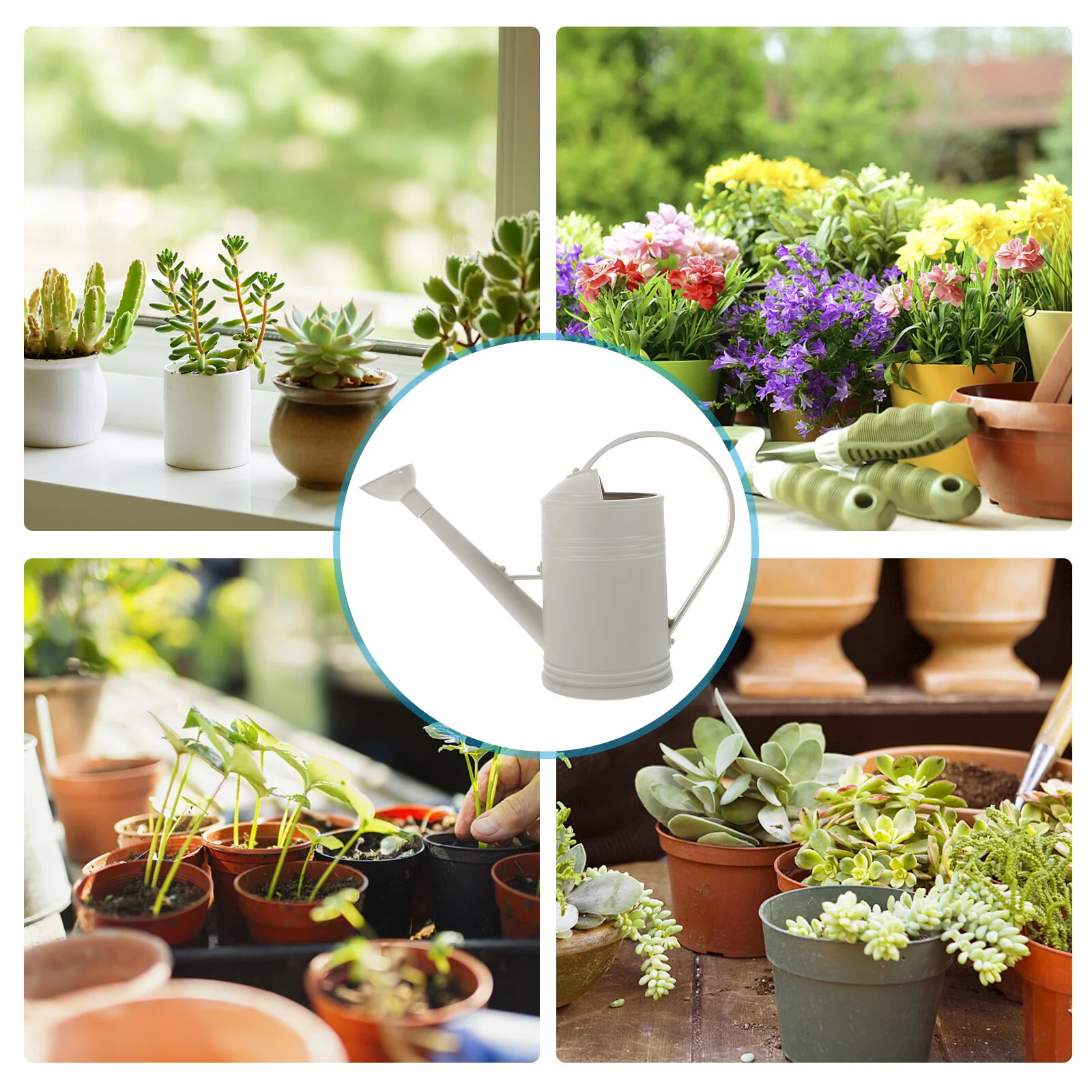 

Watering Bucket Cans Large Capacity Garden Pot Sprinkler Head Tool Flowers Gardening Kettle Stainless Steel Indoor