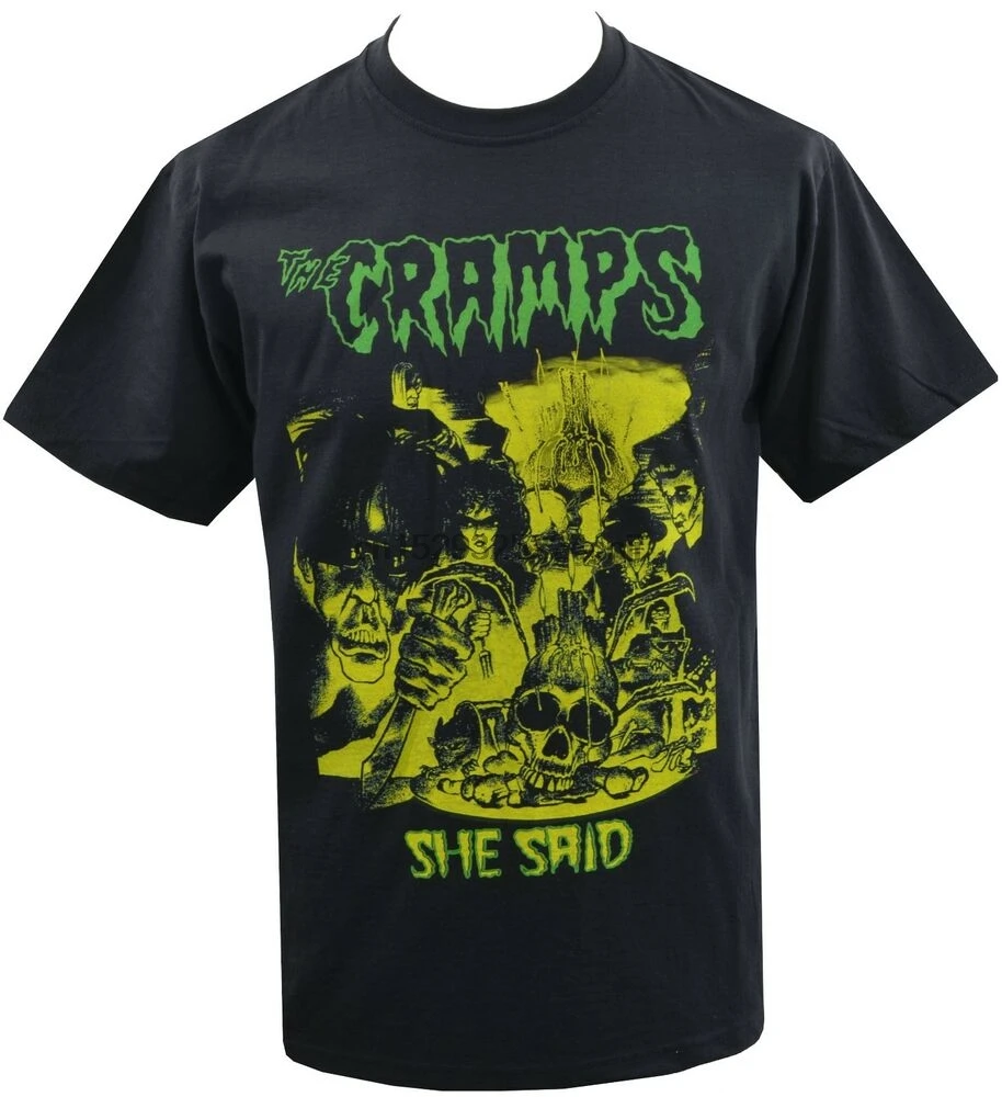 

Mens T-Shirt Cramps She Said Psychobilly Garage Lux Interior Hasil Adkins S-5Xl
