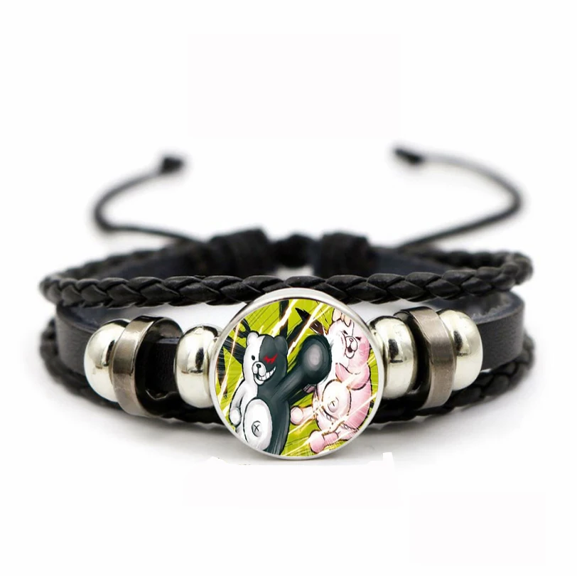 

Мультяшный браслет для мальчиков и девочек, кожаный плетеный браслет из искусственной кожи, реальное время, детский подарок для косплея, пл...