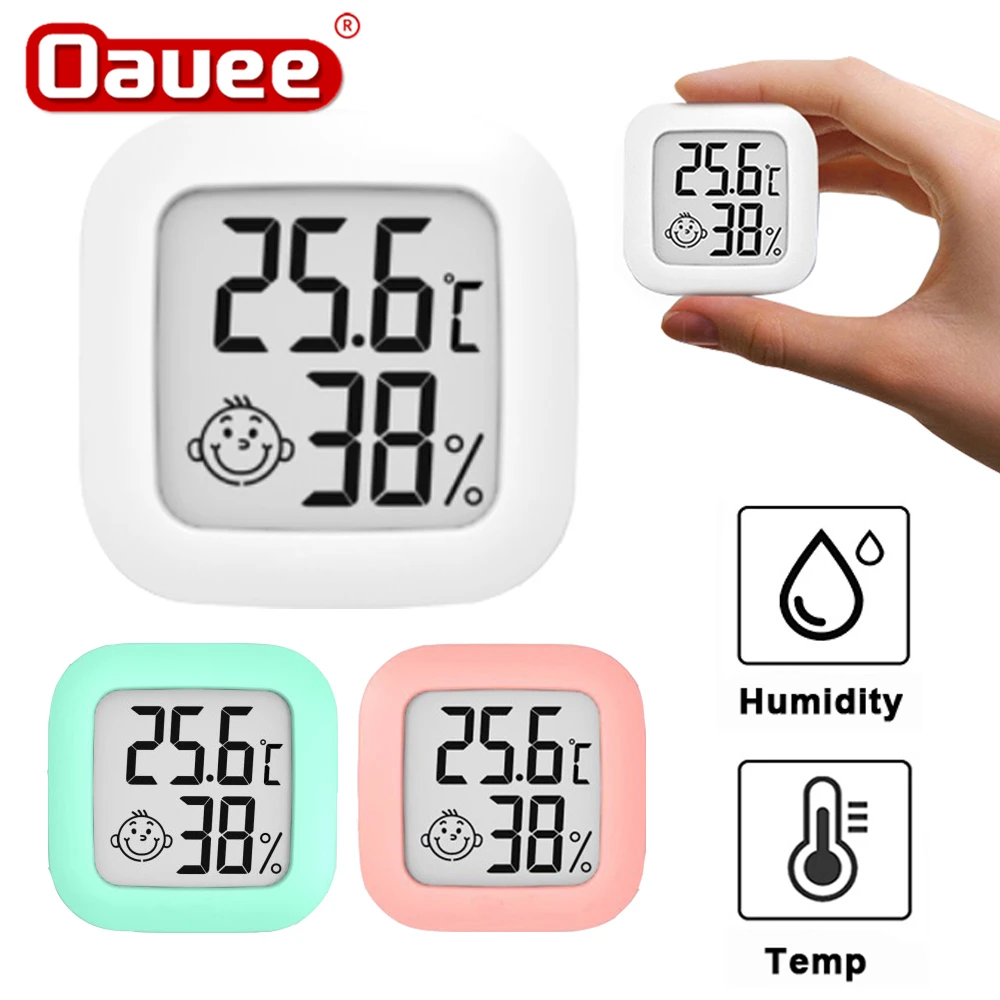 mini lcd digital thermometer hygrometer indoor room electronic temperature humidity meter sensor gauge weather station for home free global shipping