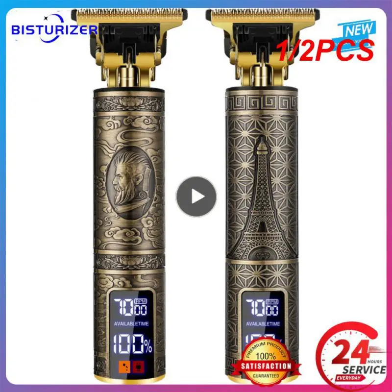 

1/2PCS Tondeuse Dragon Vintage T9 Cordless Professional Hair Clippers Electric Trimmers For Men Clipper hair cutting machine