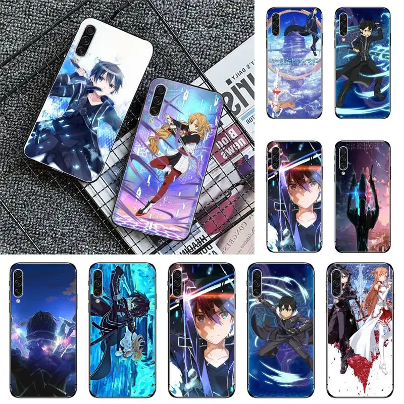 

Japan anime sword art online Phone Case For Samsung galaxy A S note 10 12 20 32 40 50 51 52 70 71 72 21 fe s ultra plus