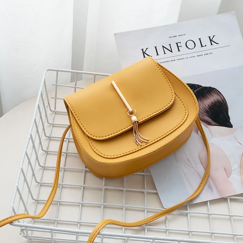 

Tassel Women Crossbody Bag PU Leather Small Flap Messenger Bag for Ladies Sling Bag Mobile Phone Wallet Handbags Bolsa