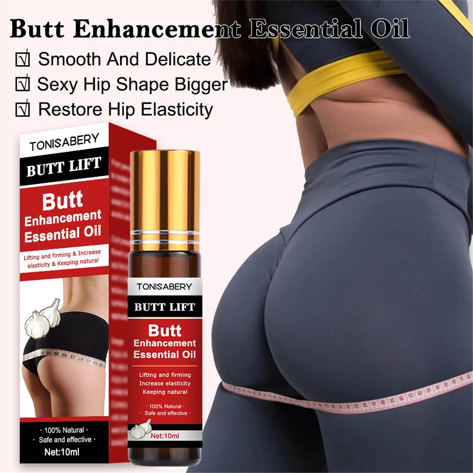 

Hip Enlargement Lift Up Butt Enhancement Massage Essential Oil Buttock Enhances Lifting Firming Nourishing Moisturizing 10ml