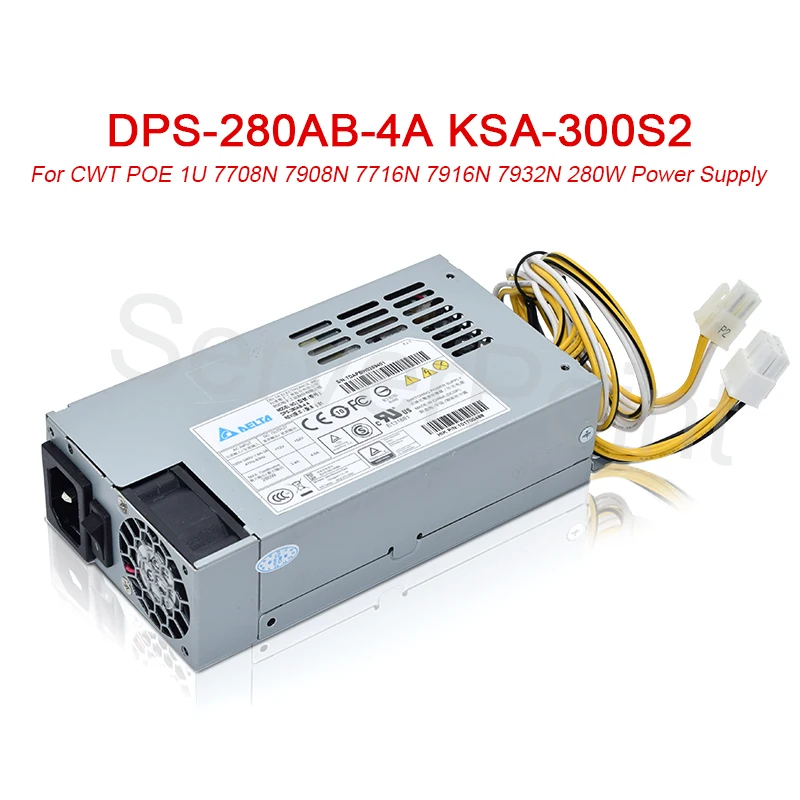 Хорошо протестированный для CWT POE 1U 7708N 7908N 7716N 280 Вт б/у источник питания