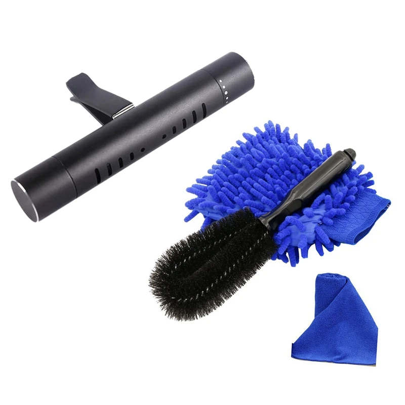 

Car Wheel Cleanning Brush,Wheel And Component Brush & Car Air Freshener Solid Perfume Diffuser