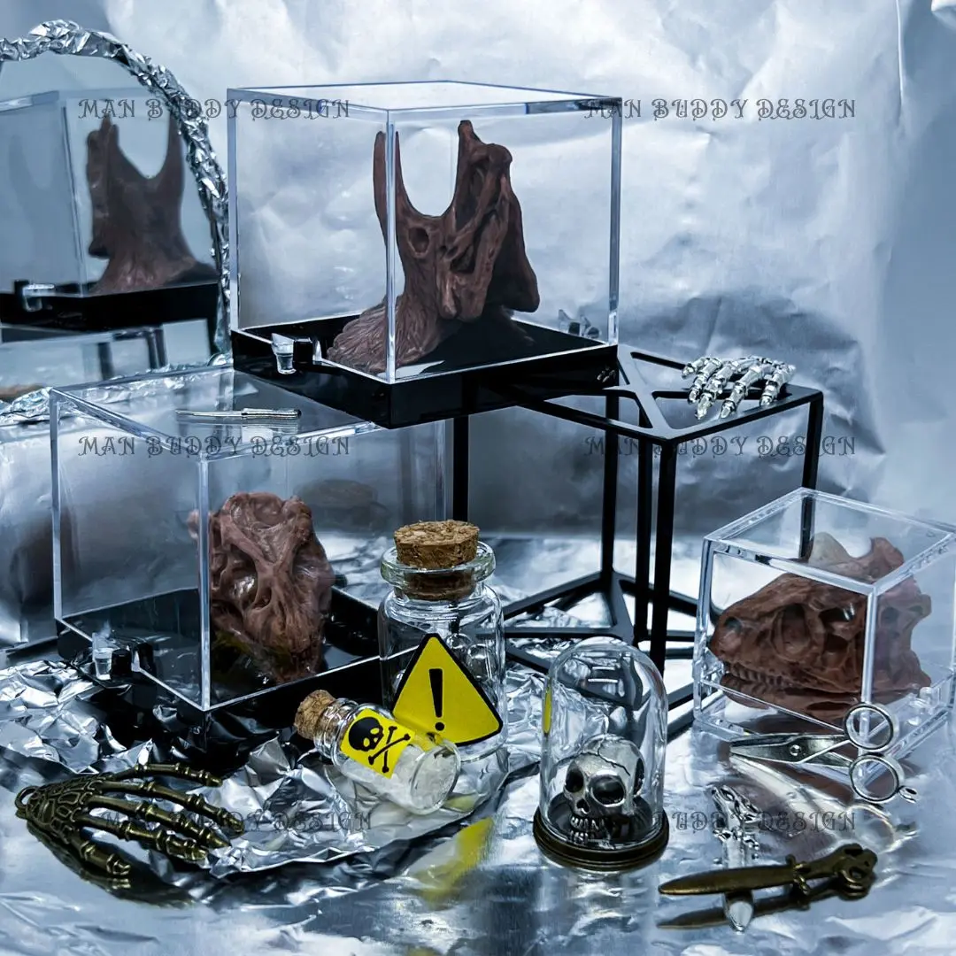 

DollHouse Miniature Laboratory Scenes To Build Mini Fossil Beaker Experimental Items Accessories Gift for Kids Hobbie Props