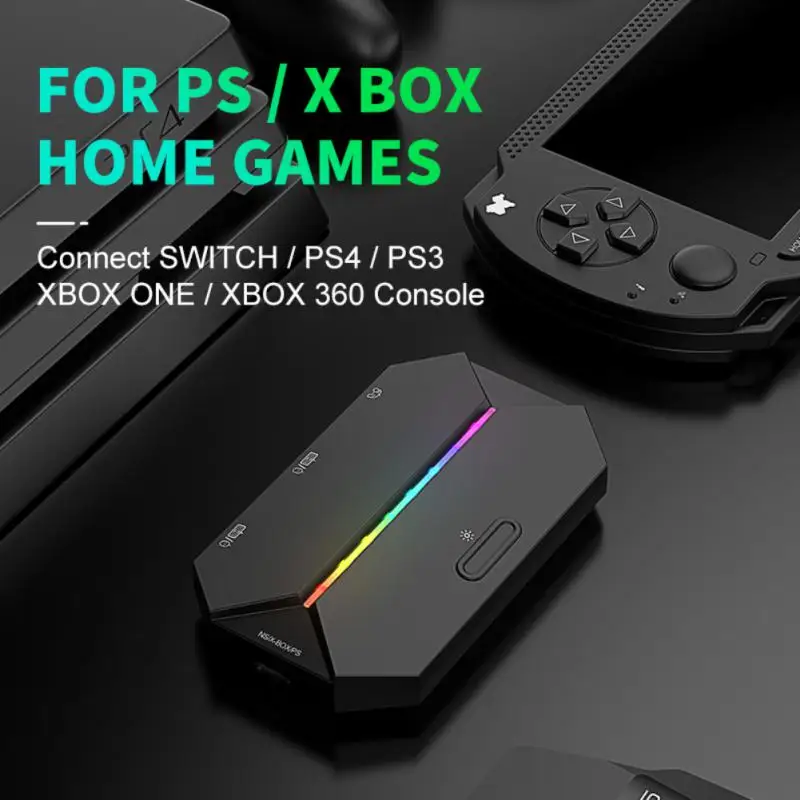 

Конвертер для игровой клавиатуры и мыши G6L, портативный Проводной адаптер для мобильного контроллера для игровой консоли Nintendo Switch Xbox One PS3 PS4