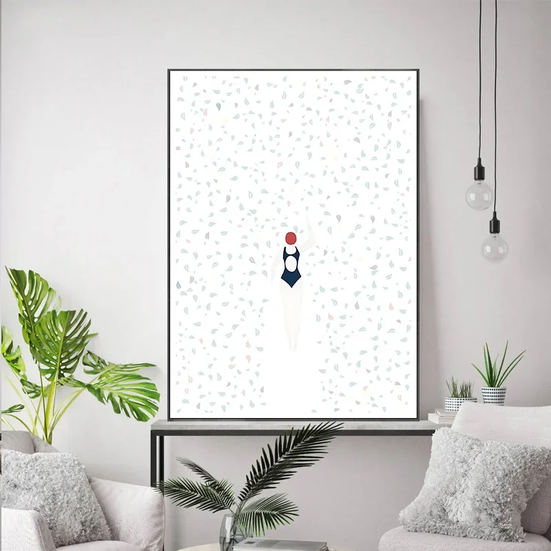 Винтажный постер для серфинга на пляже Абстрактная Картина холсте дайвинга