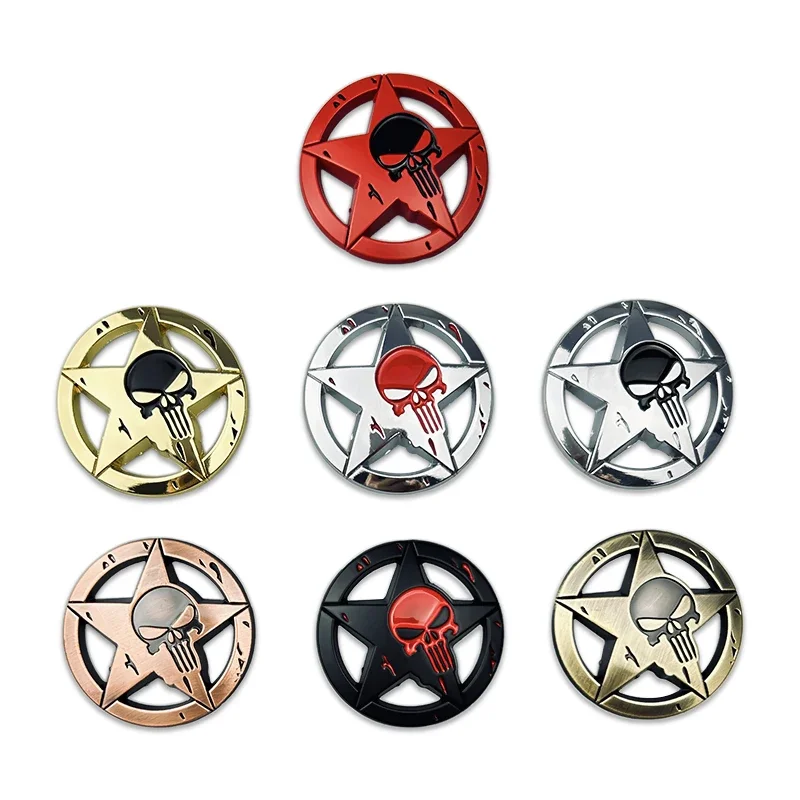 Боковая эмблема кузова автомобиля череп задний багажник значок наклейка для BMW