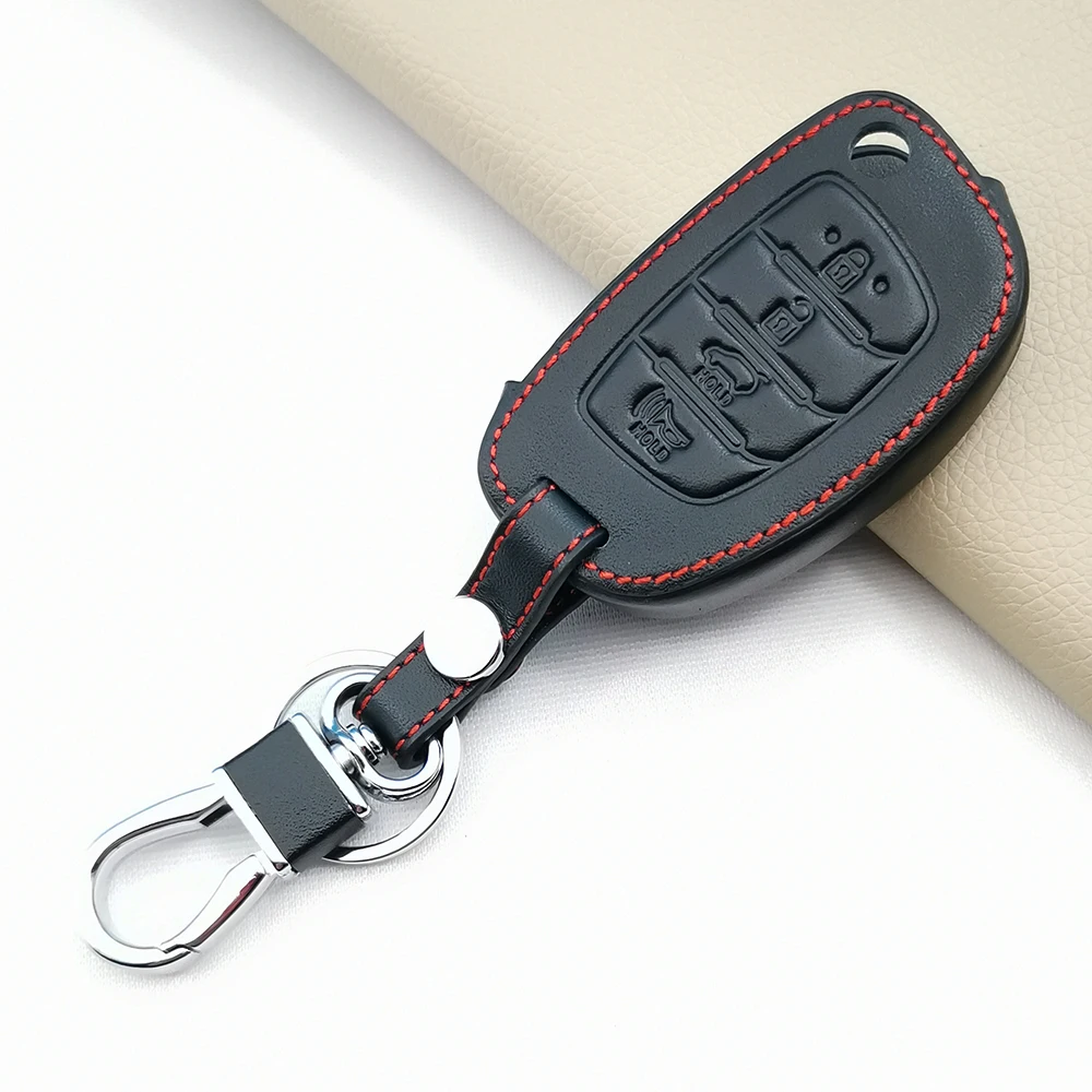 

Кожаный чехол для Hyundai Creta I10 I20 Tucson Elantra Santa Fe 2016-2018